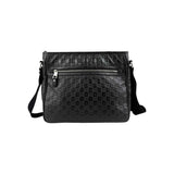 Gucci Black Guccissima Web Crossbody Bag