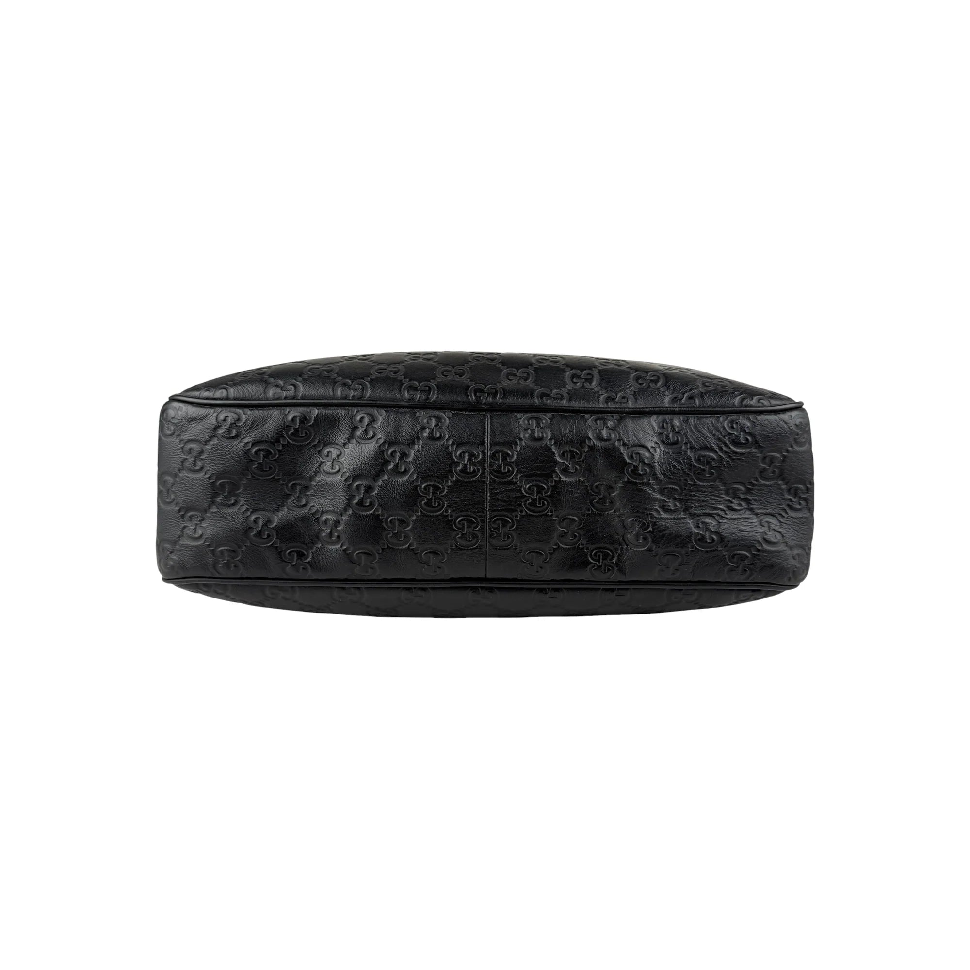Gucci Black Guccissima Web Crossbody Bag