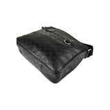 Gucci Black Guccissima Web Crossbody Bag