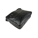 Gucci Black Guccissima Web Crossbody Bag