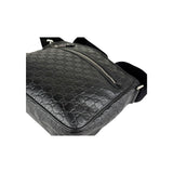 Gucci Black Guccissima Web Crossbody Bag