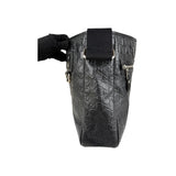 Gucci Black Guccissima Web Crossbody Bag