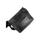 Gucci Black Guccissima Web Crossbody Bag