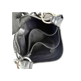 Gucci Black Horsebit Canvas/Leather Hobo Bag