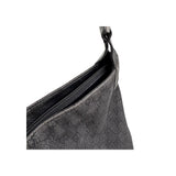 Gucci Black Horsebit Canvas/Leather Hobo Bag