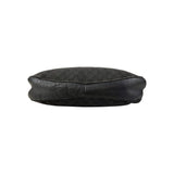 Gucci Black Horsebit Canvas/Leather Hobo Bag