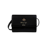 Gucci Black Leather Blind for Love Flap Crossbody Bag