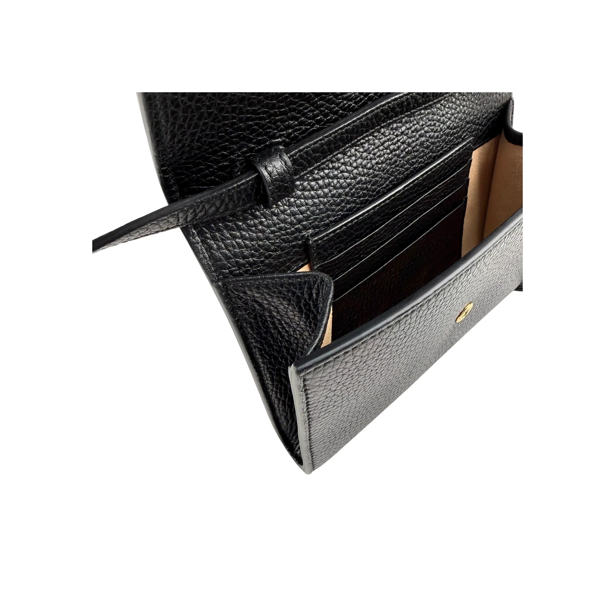 Gucci Black Leather Blind for Love Flap Crossbody Bag