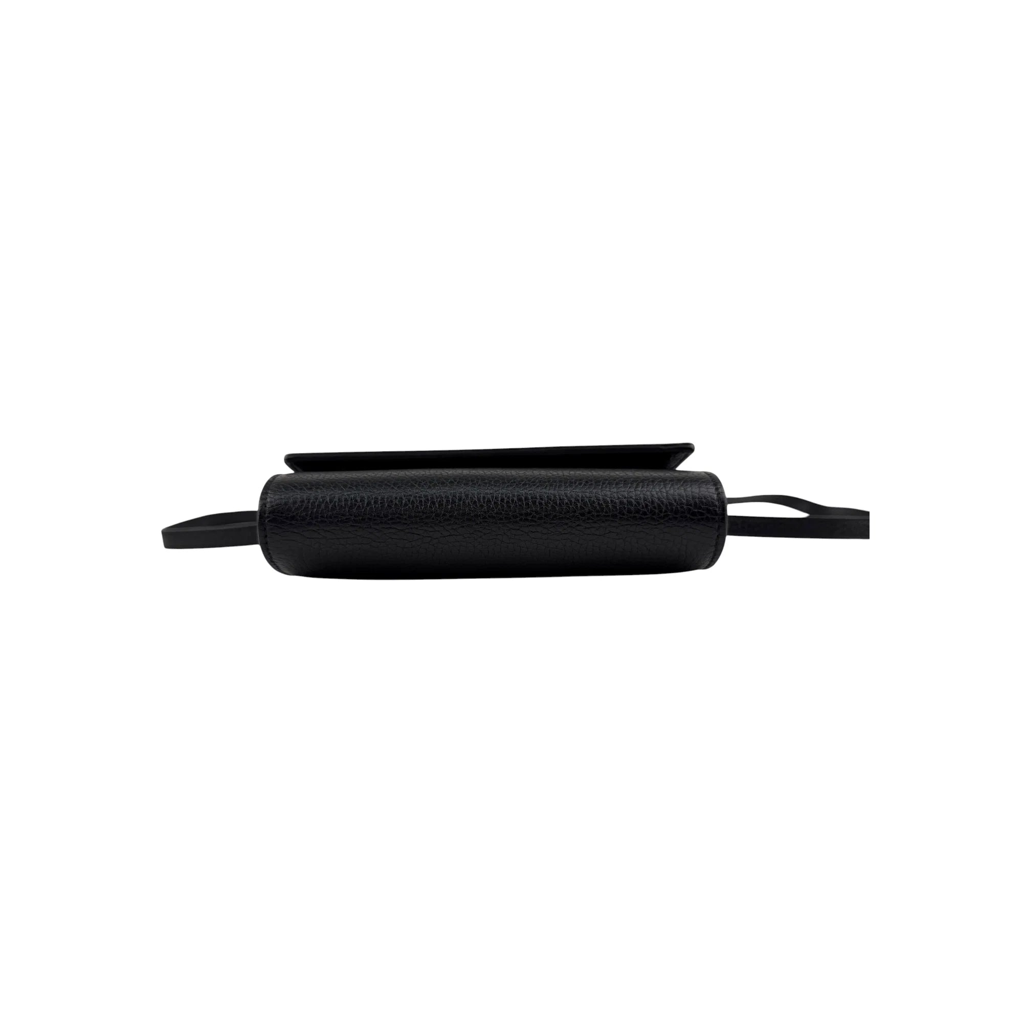 Gucci Black Leather Blind for Love Flap Crossbody Bag