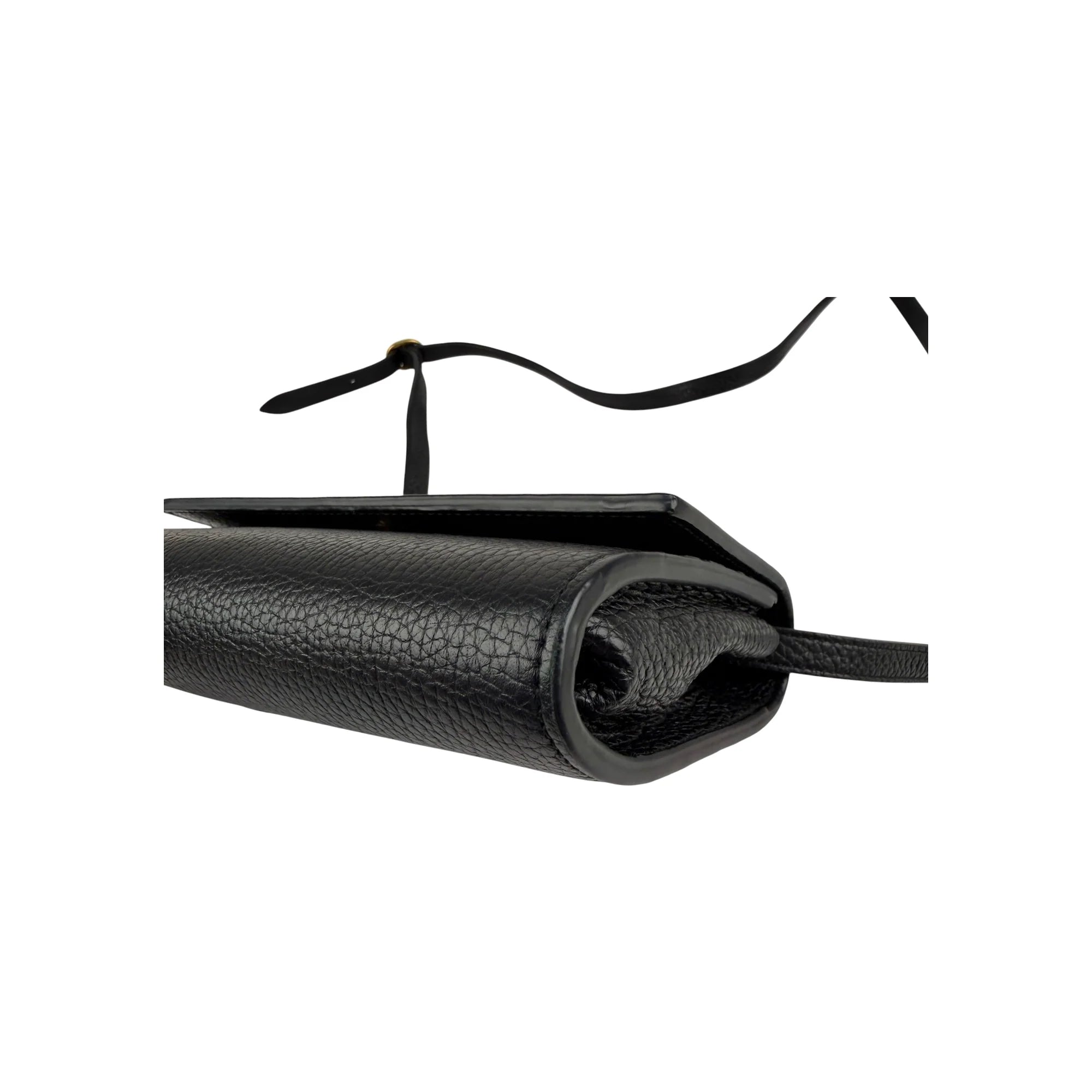 Gucci Black Leather Blind for Love Flap Crossbody Bag