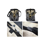 Gucci Black Pebbled Leather Medium Ride Top Handle Bag