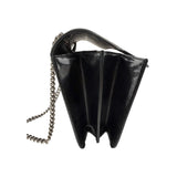 Gucci Black Polished Calfskin Leather Interlocking G Shoulder Bag