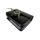 Gucci Black Polished Calfskin Leather Interlocking G Shoulder Bag