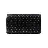 Gucci Black Studded Leather Miss Bamboo Shoulder Bag