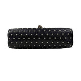 Gucci Black Studded Leather Miss Bamboo Shoulder Bag