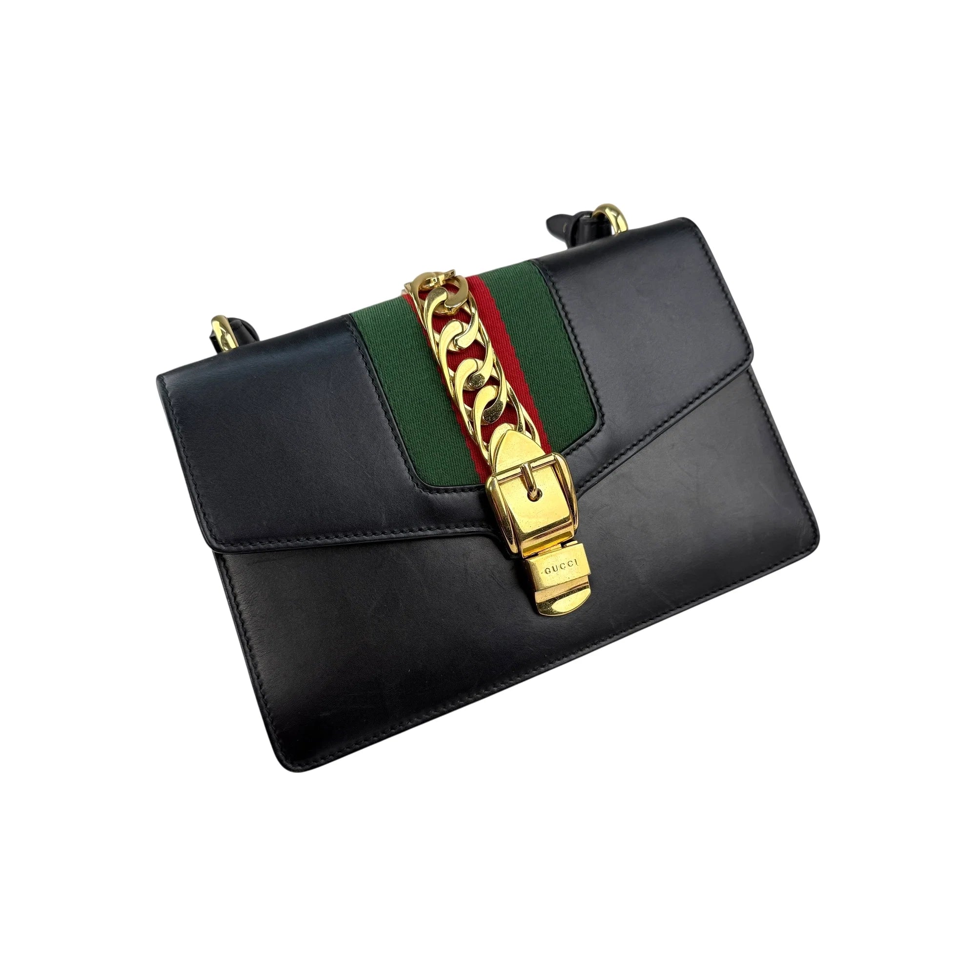 Gucci Black Sylvie Shoulder Bag