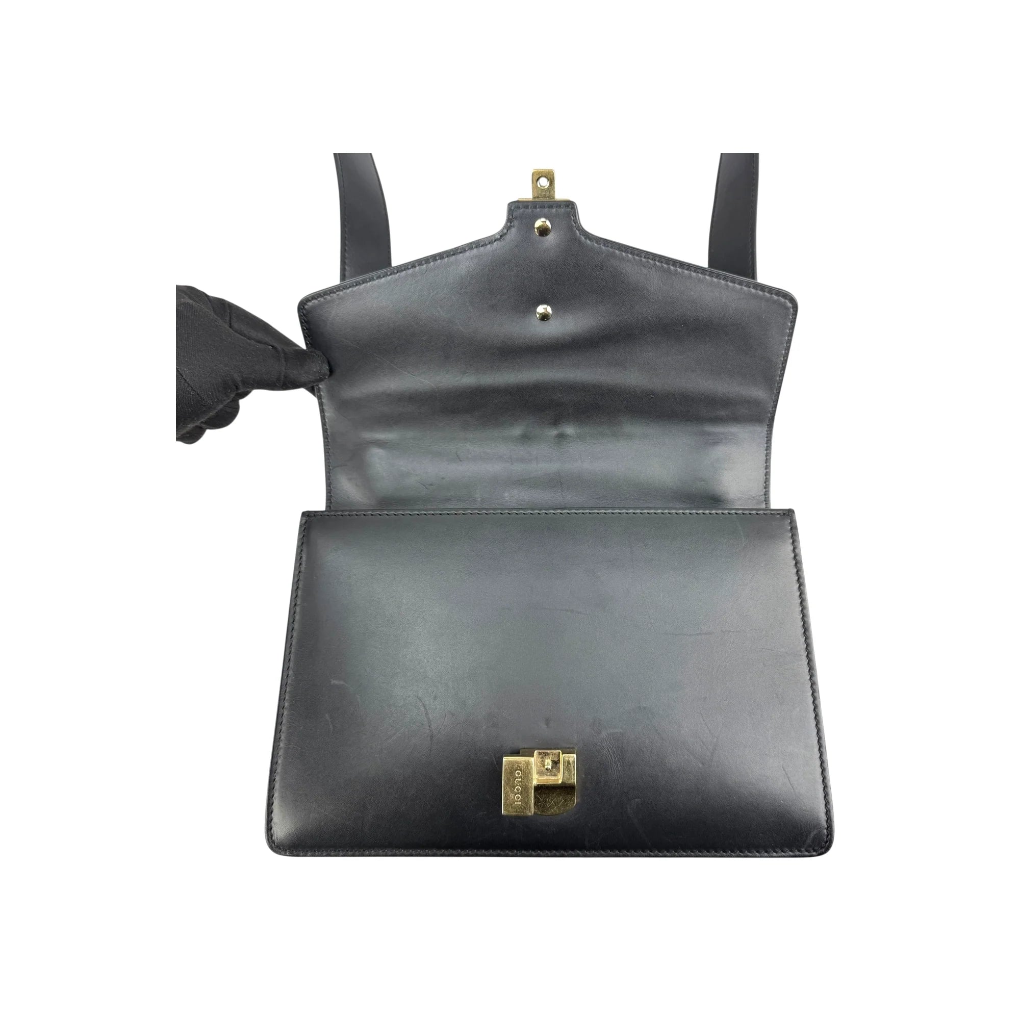 Gucci Black Sylvie Shoulder Bag