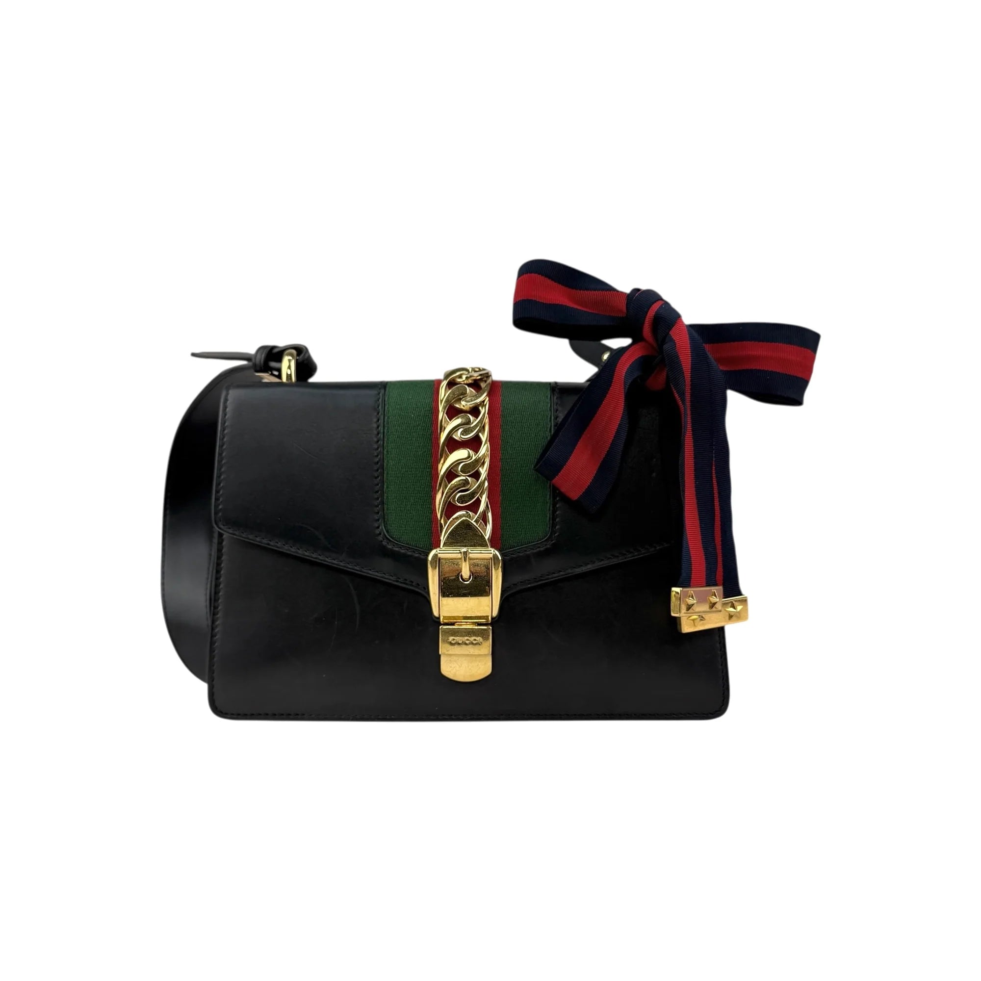 Gucci Black Sylvie Shoulder Bag