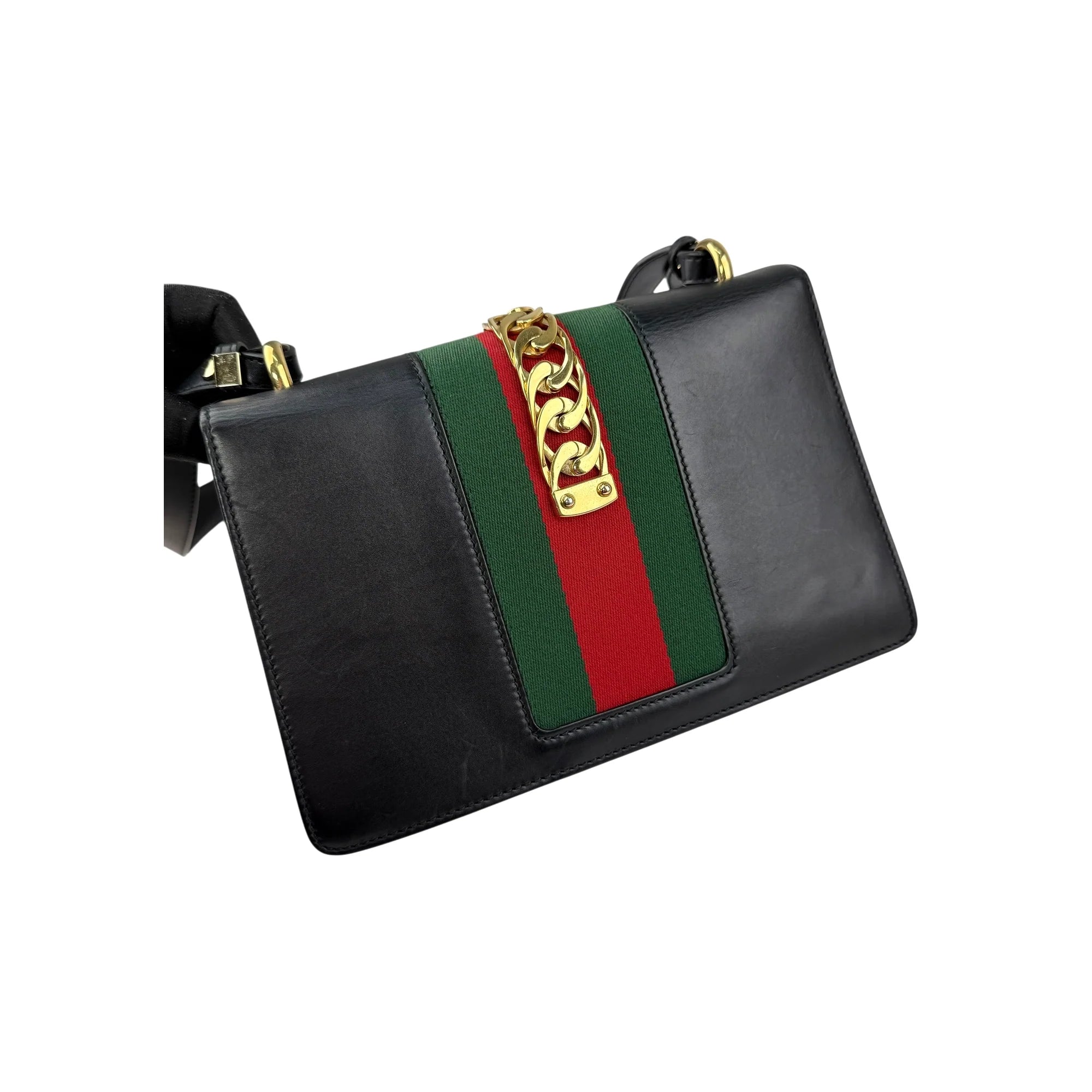 Gucci Black Sylvie Shoulder Bag