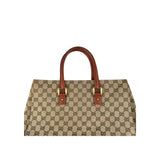 Gucci Brown/Beige GG Canvas Nailhead Tote Bag