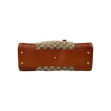 Gucci Brown/Beige GG Canvas Nailhead Tote Bag