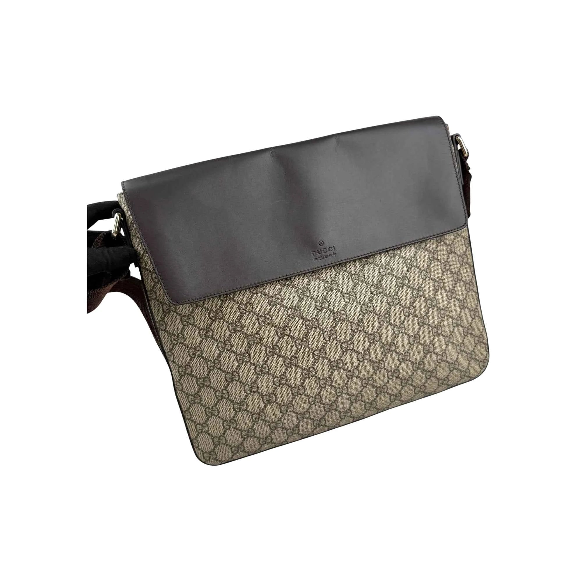 Gucci Brown GG Supreme Men’s Messenger Bag
