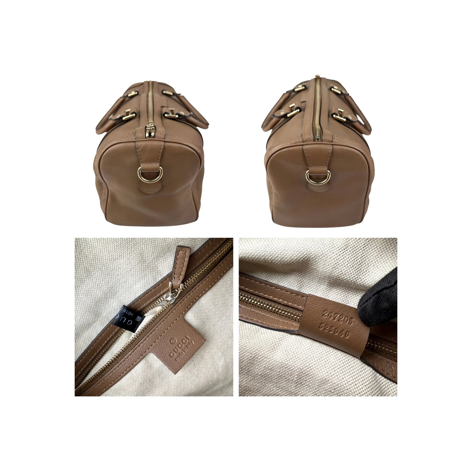 Gucci Brown Leather Medium Joy Boston Bag