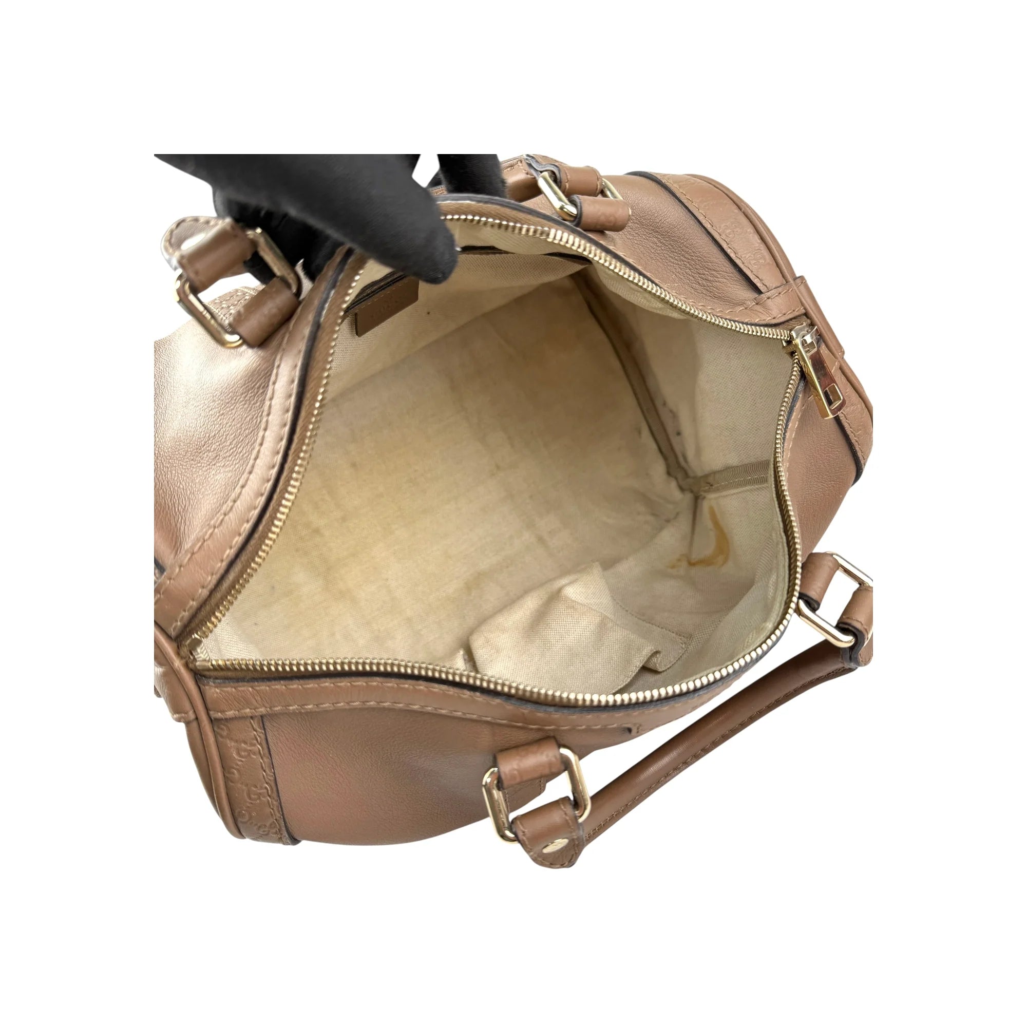Gucci Brown Leather Medium Joy Boston Bag