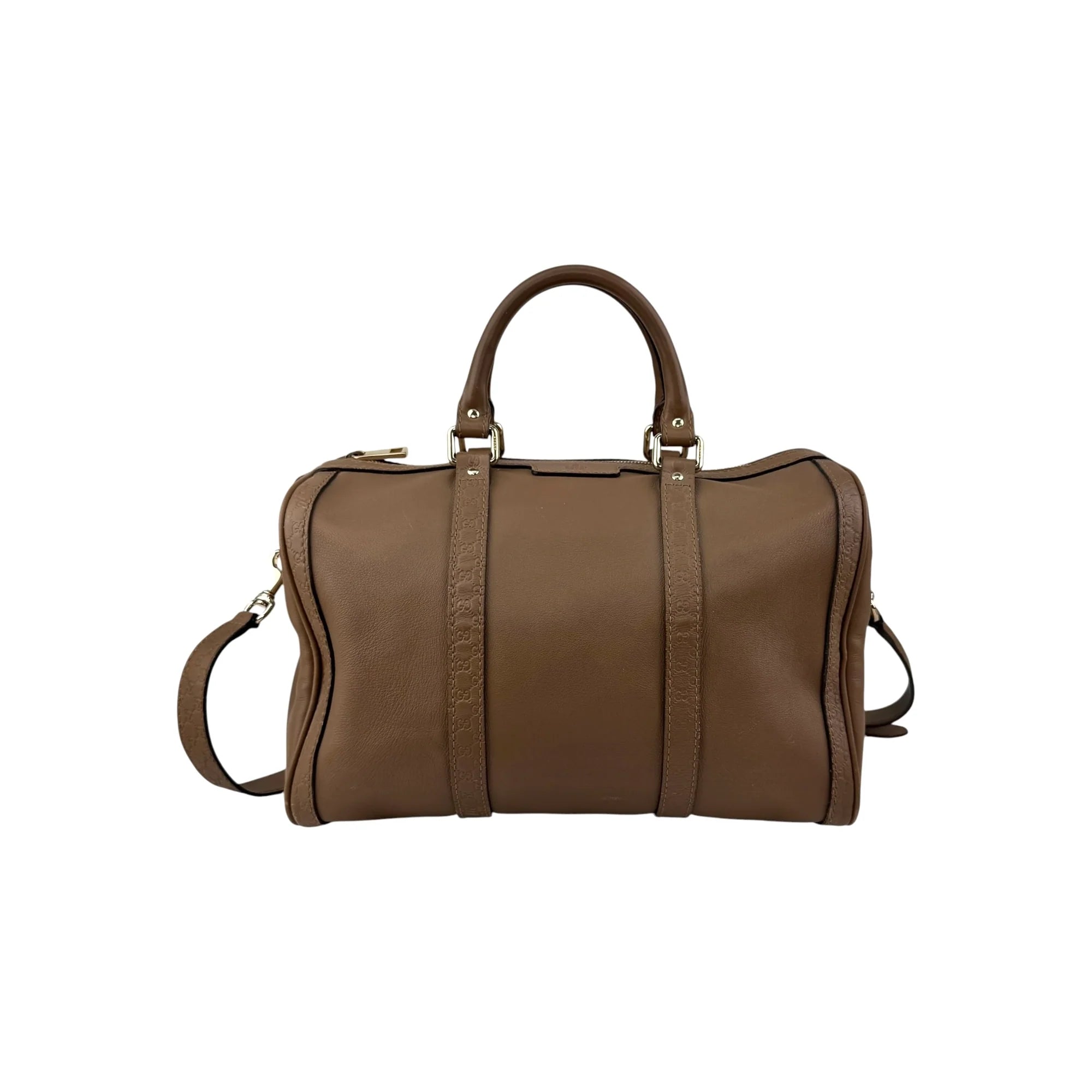 Gucci Brown Leather Medium Joy Boston Bag