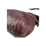 Gucci Burgundy Guccissima Leather Large Techno Horsebit Hobo
