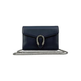Gucci Dionysus Navy Leather Chain Shoulder Bag