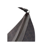 Gucci GG Canvas Brown Shoulder Bag Leather Cloth