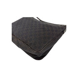 Gucci GG Canvas Brown Shoulder Bag Leather Cloth