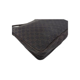 Gucci GG Canvas Brown Shoulder Bag Leather Cloth