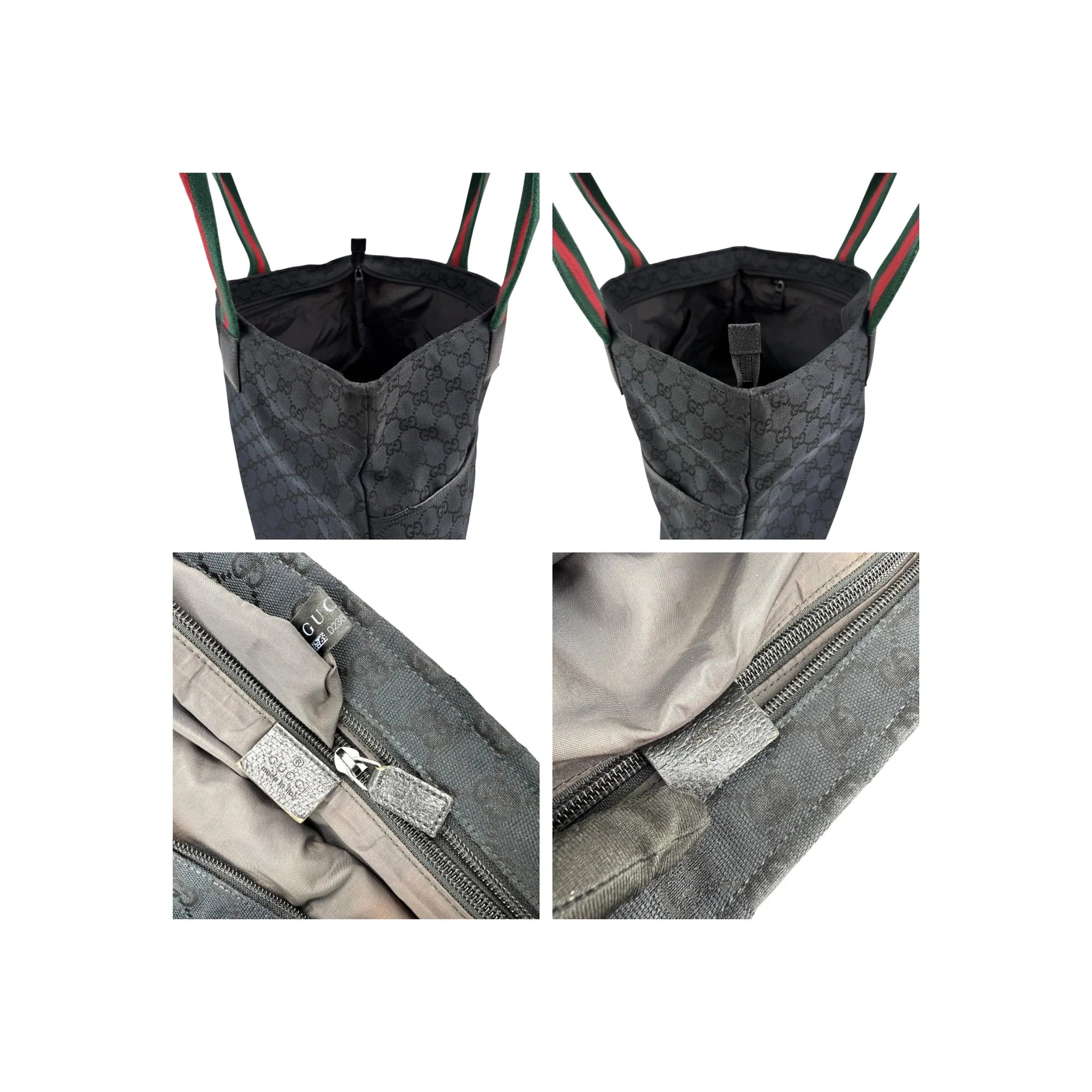 Gucci GG Canvas Web Tote Bag