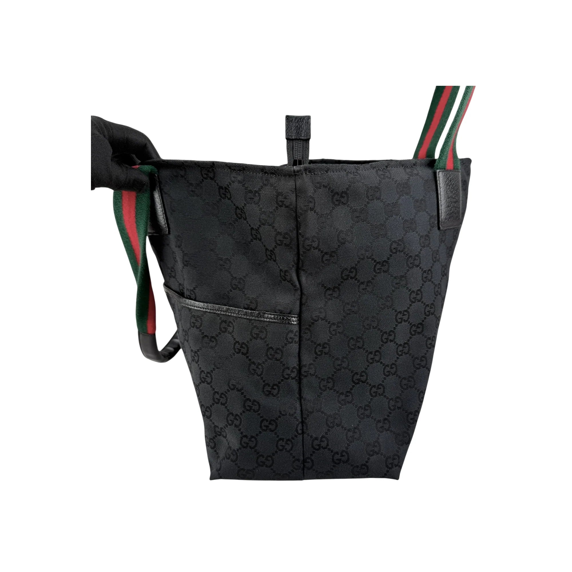 Gucci GG Canvas Web Tote Bag