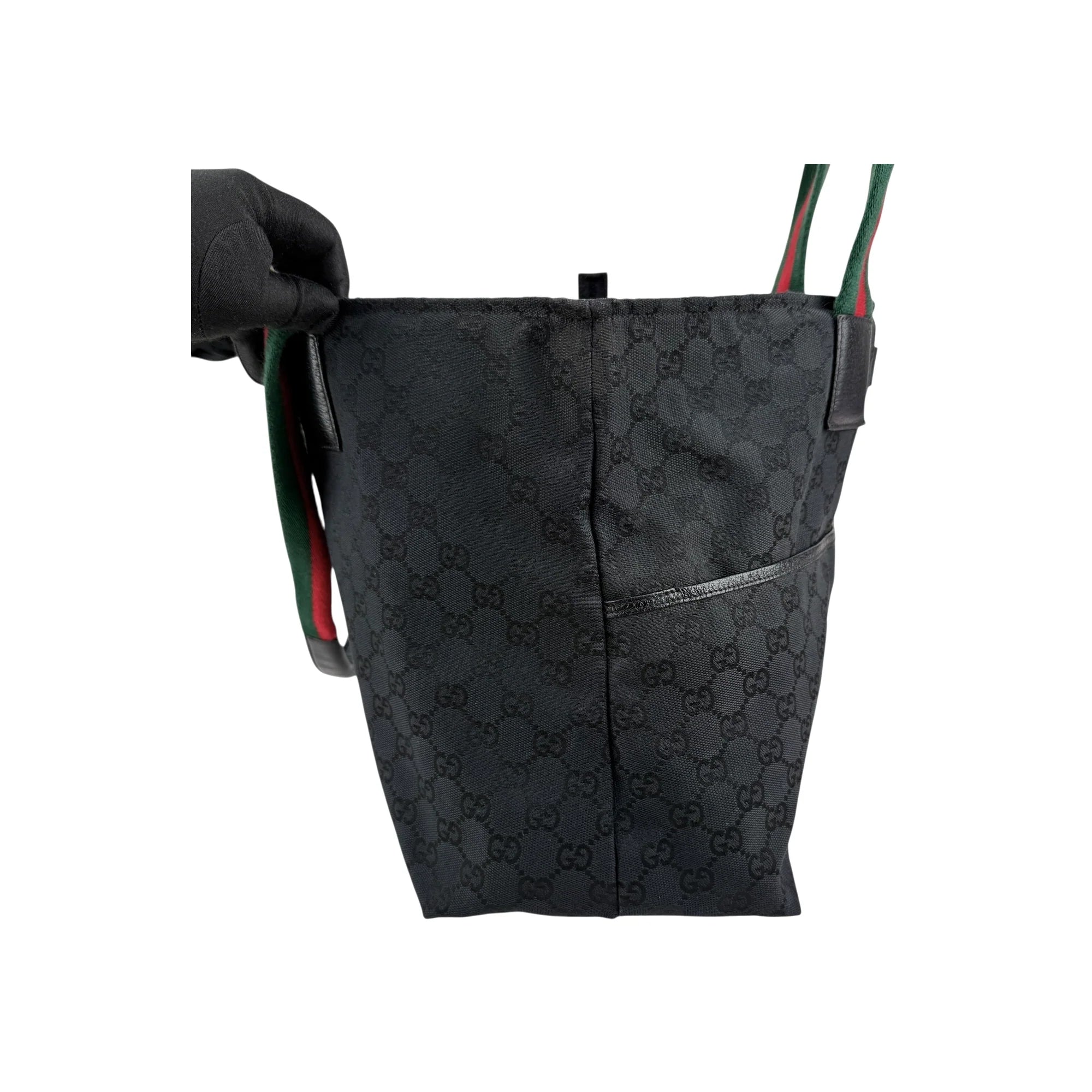 Gucci GG Canvas Web Tote Bag