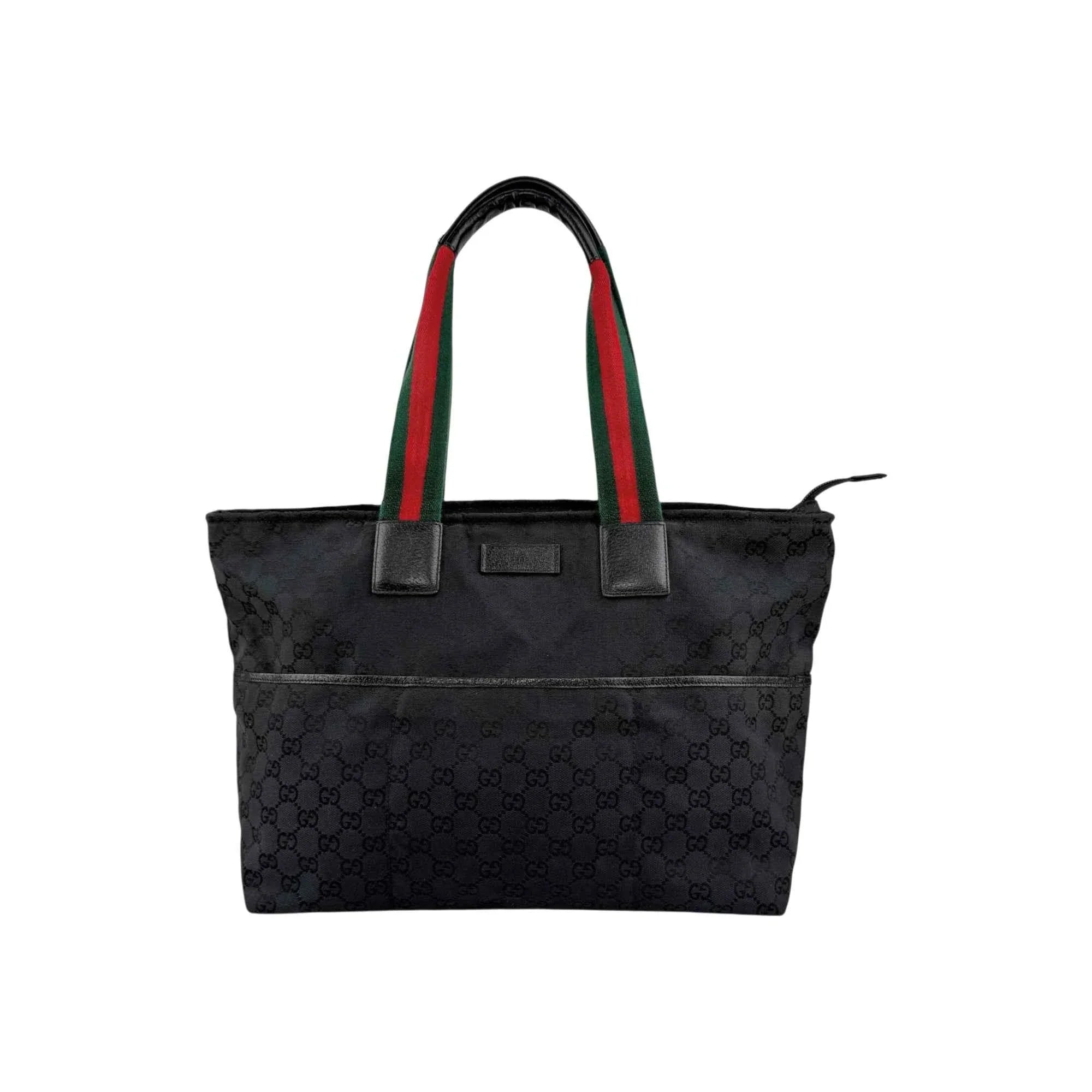 Gucci GG Canvas Web Tote Bag