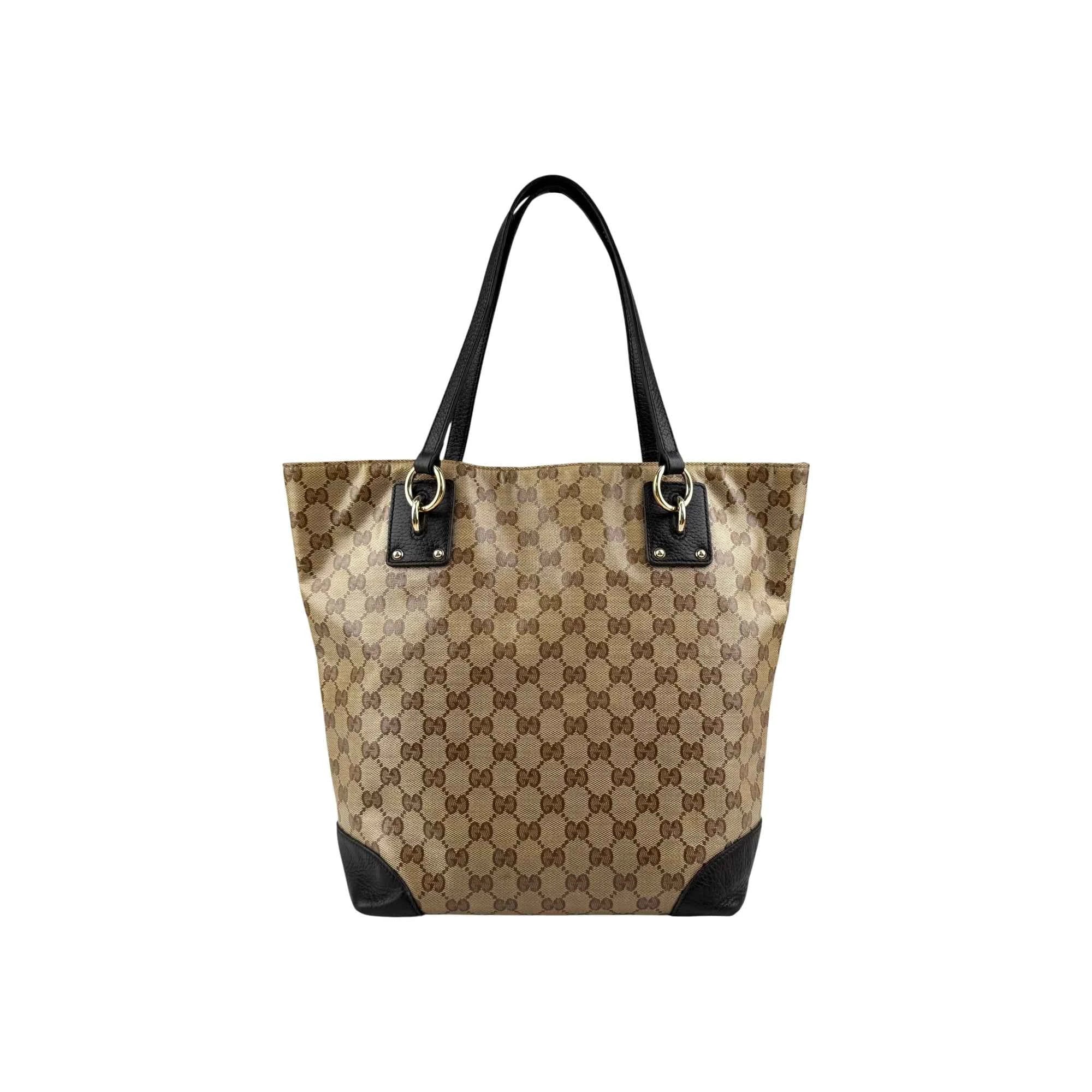 Gucci GG Crystal PVC Leather Tote Bag