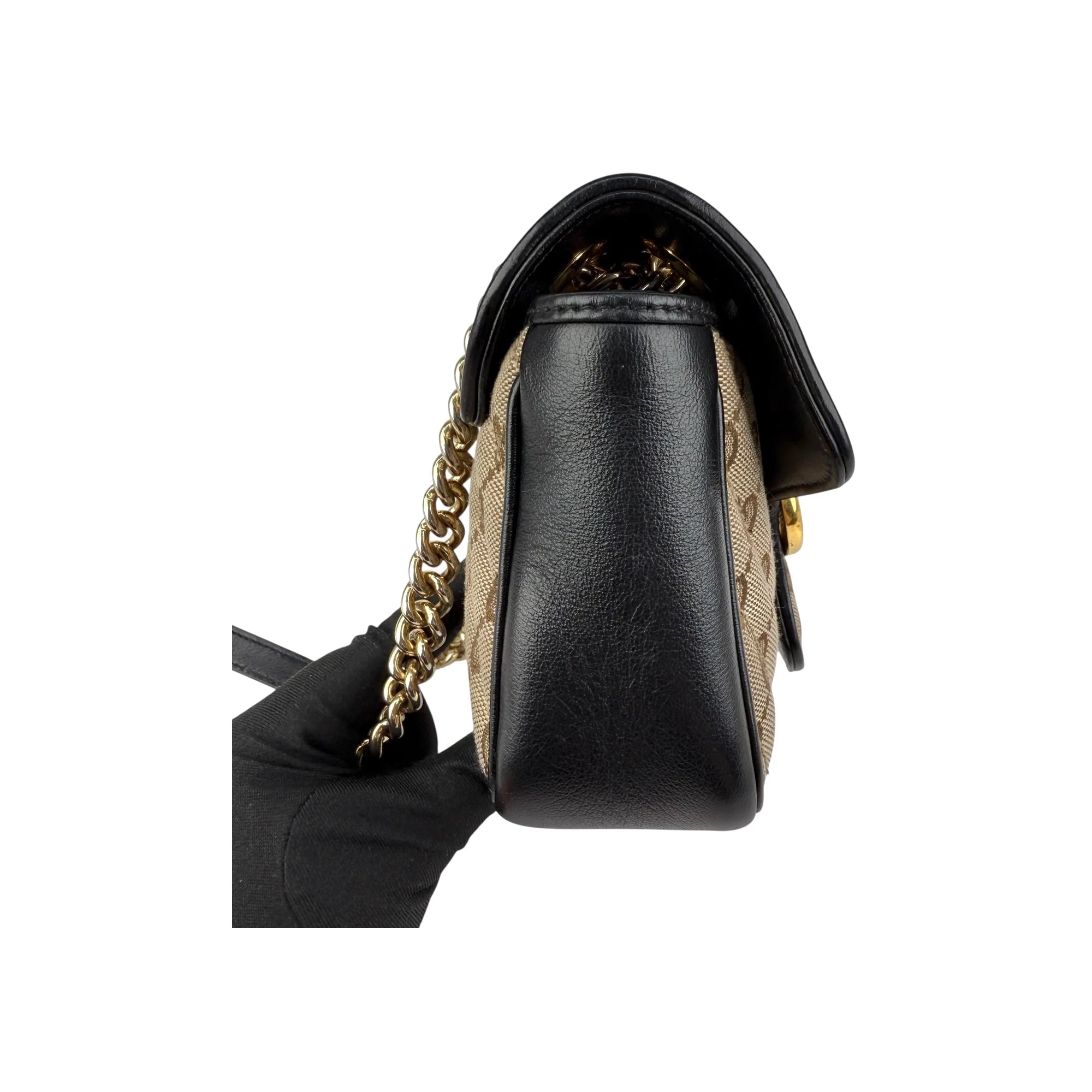 Gucci GG Marmont Small Canvas Shoulder Bag