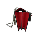 Gucci GG Supreme Red Suede Dionysus Shoulder Bag