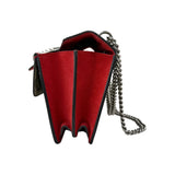 Gucci GG Supreme Red Suede Dionysus Shoulder Bag