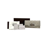 Gucci Guccissima Sukey Continental Wallet Off White