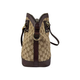 Gucci Medium GG Canvas Charm Dome Satchel