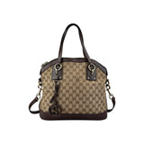 Gucci Medium GG Canvas Charm Dome Satchel