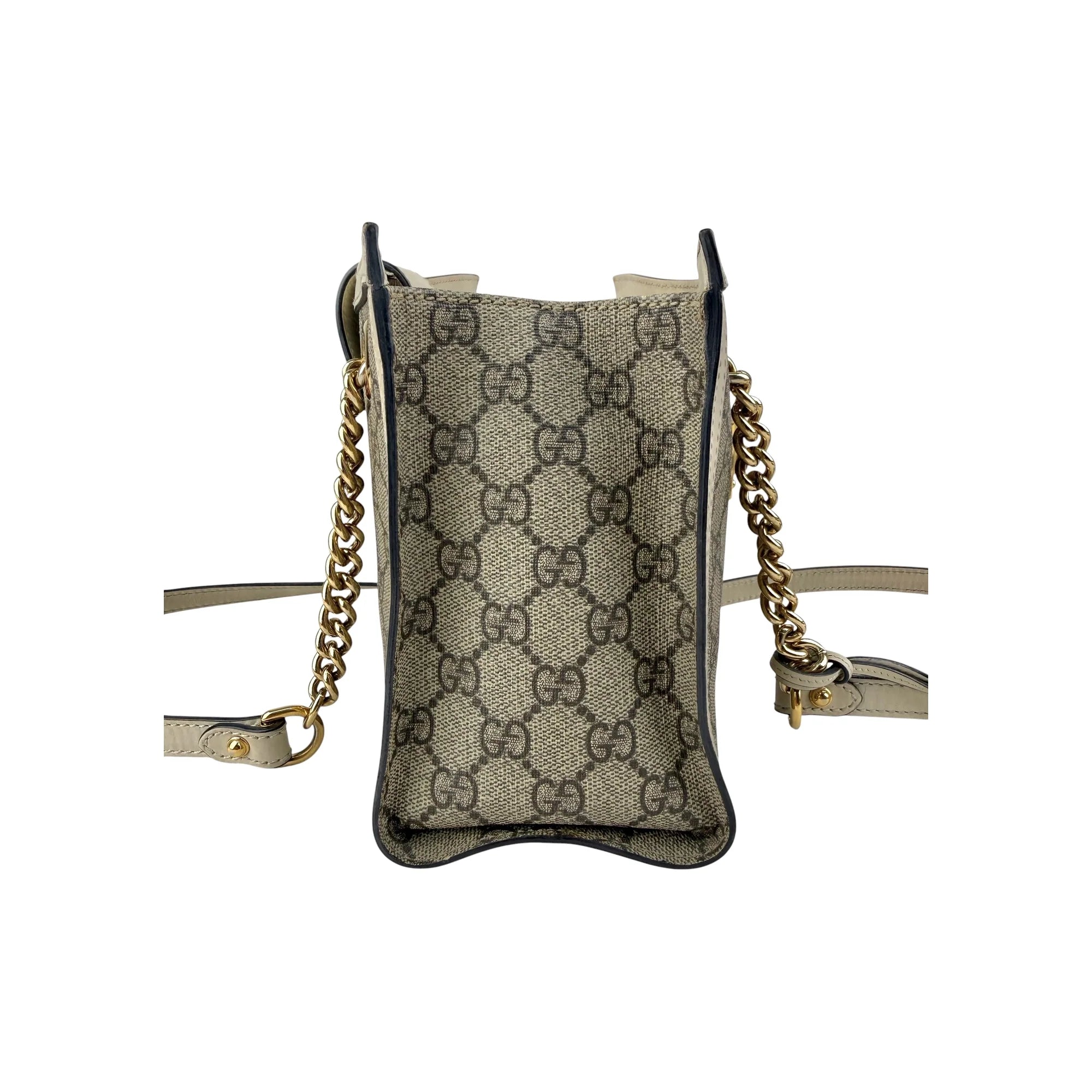 Gucci Padlock Chain Tote GG Coated Canvas