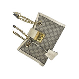 Gucci Padlock Chain Tote GG Coated Canvas