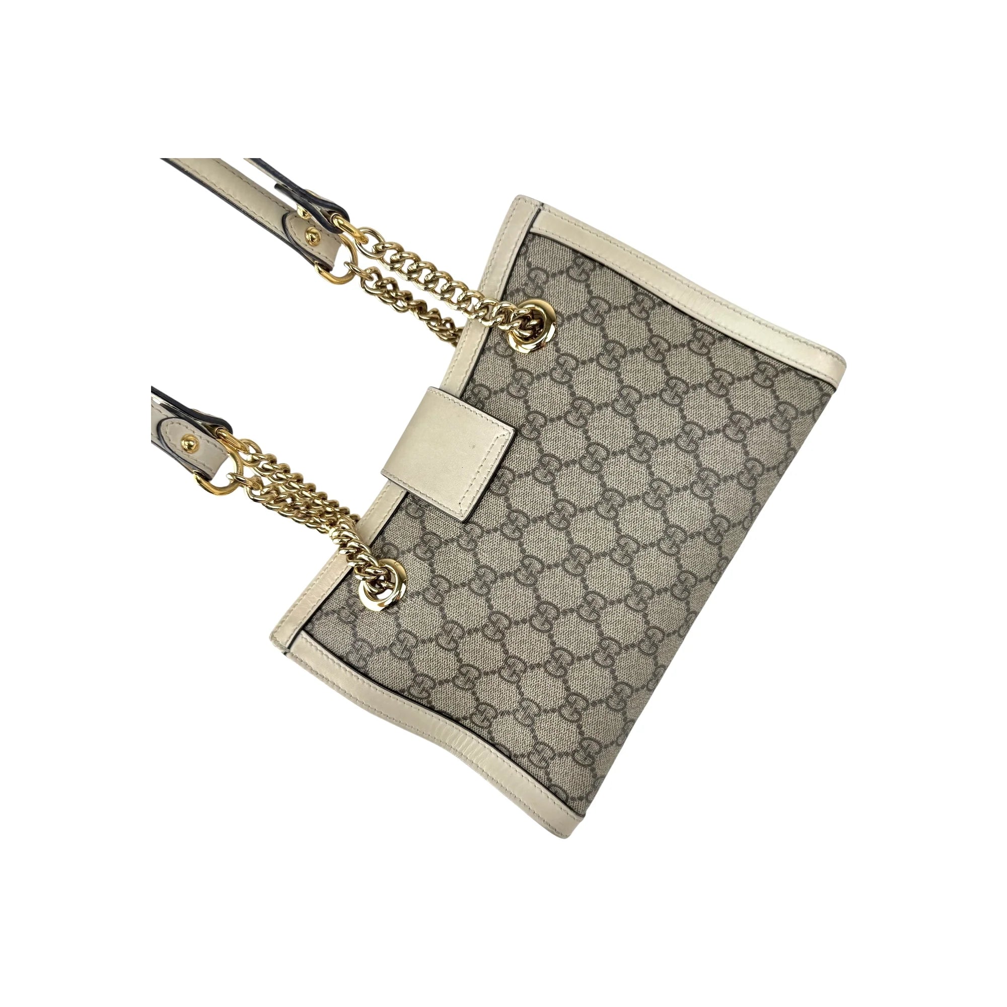 Gucci Padlock Chain Tote GG Coated Canvas