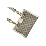 Gucci Padlock Chain Tote GG Coated Canvas