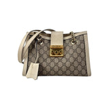 Gucci Padlock Chain Tote GG Coated Canvas
